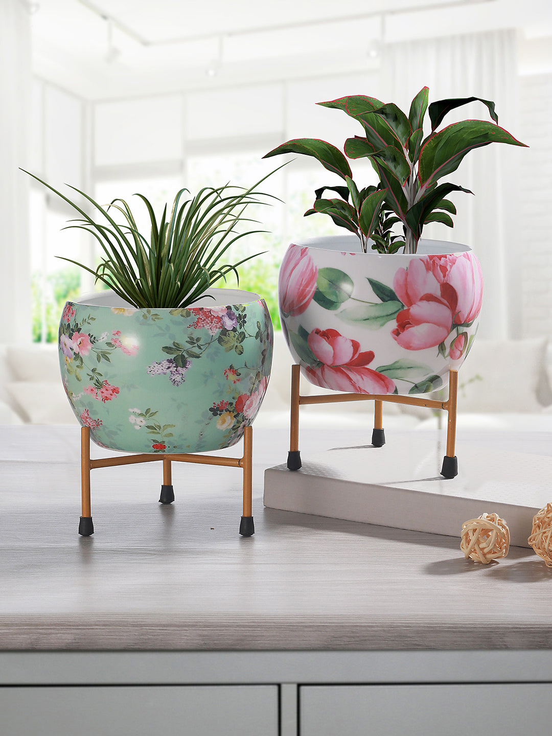 Bloomla Metal Planter - Set Of Two