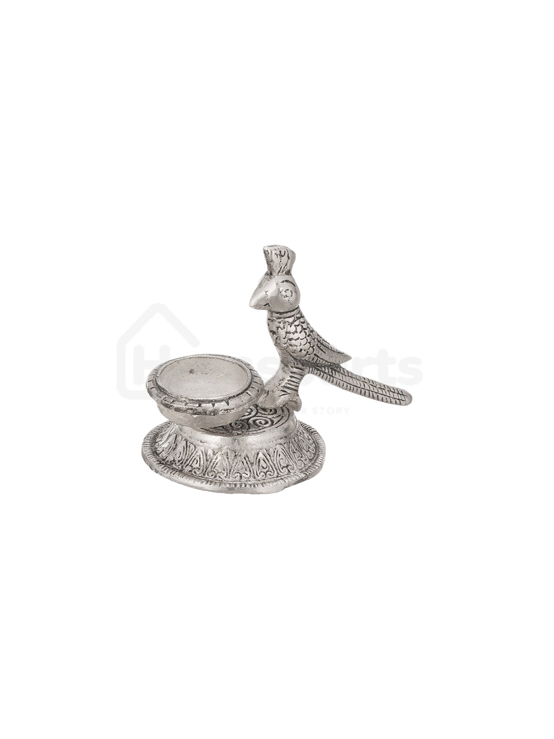 Antique Finish Parrot Tealight Duo