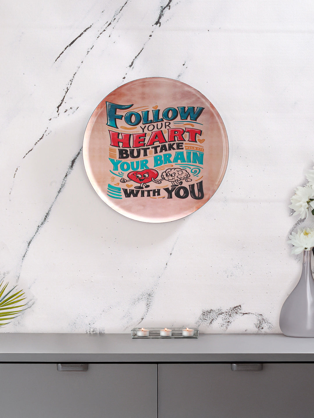 Follow Your Heart Wall Décor -10 inches