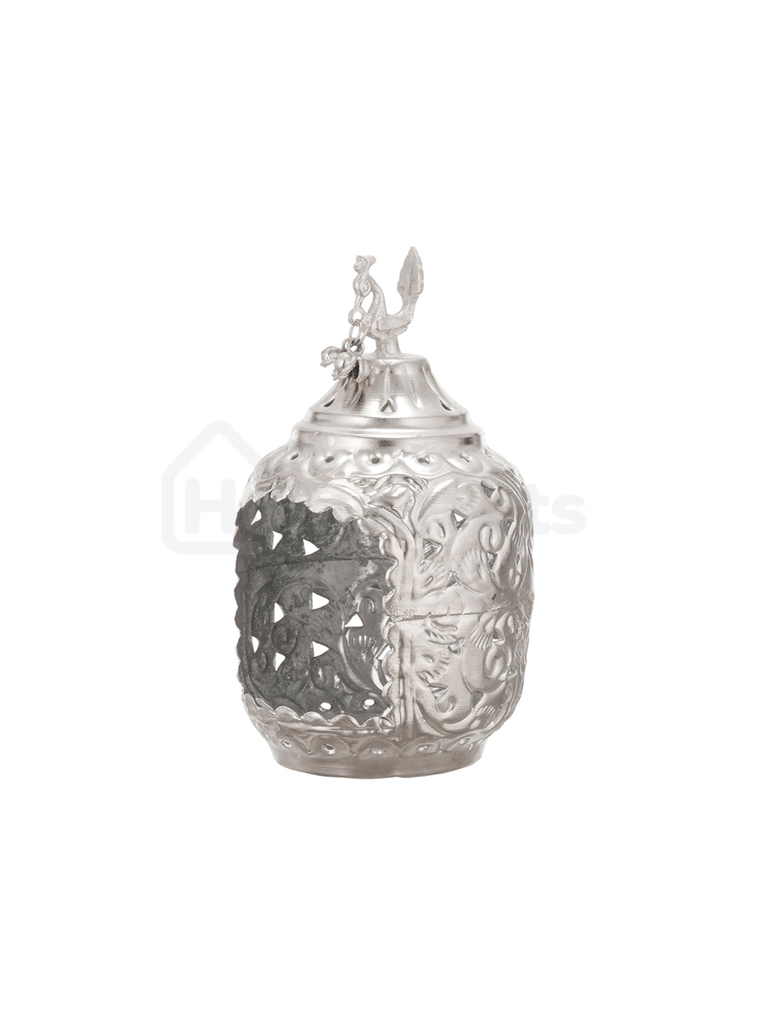 DivineNest Antique Silver Diya