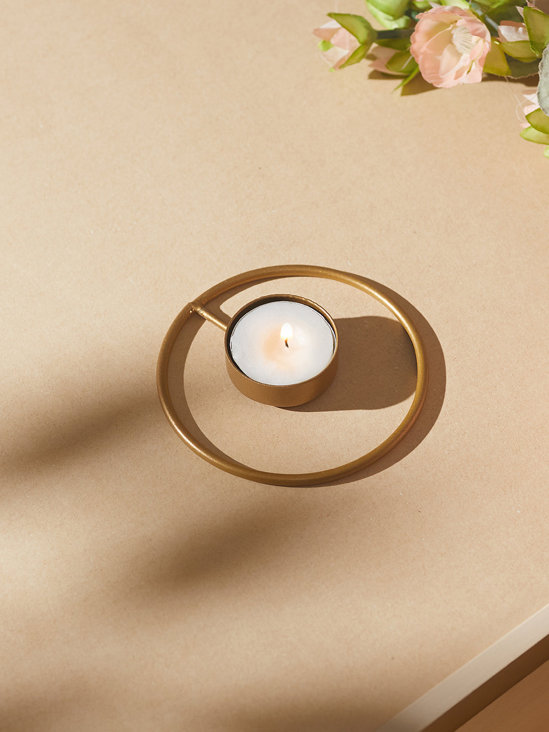 Rustic Radiance Tea Light Candle Holder - Set of 4