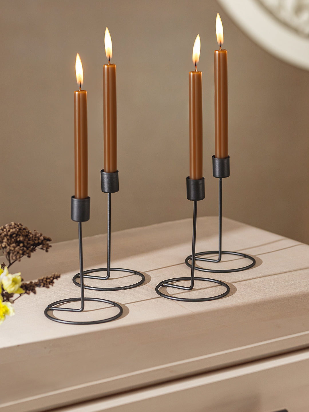Crafted Gleam Tea Light Candle Holder - Set of 4