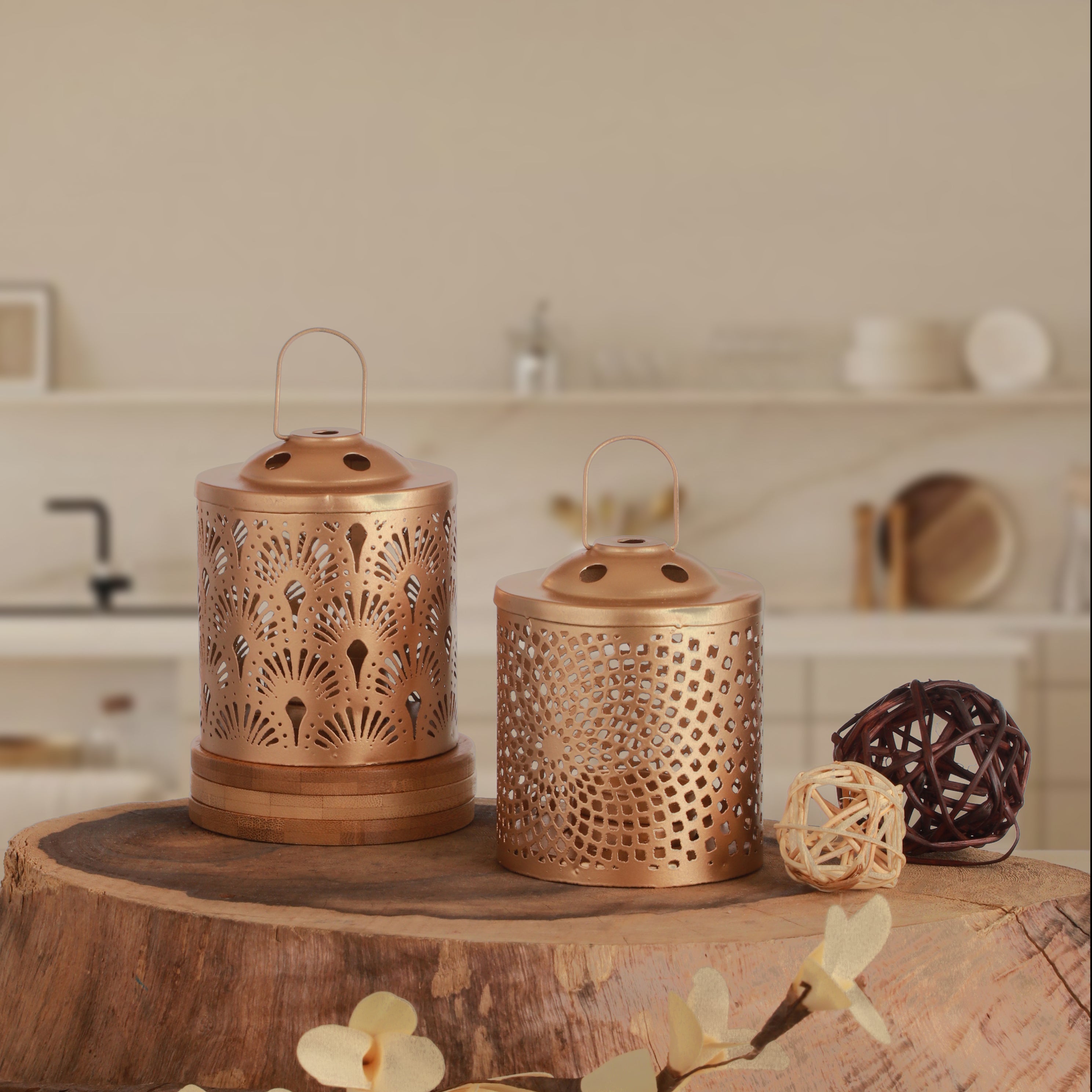 Harmony Lantern Tealight Holder Set of 2