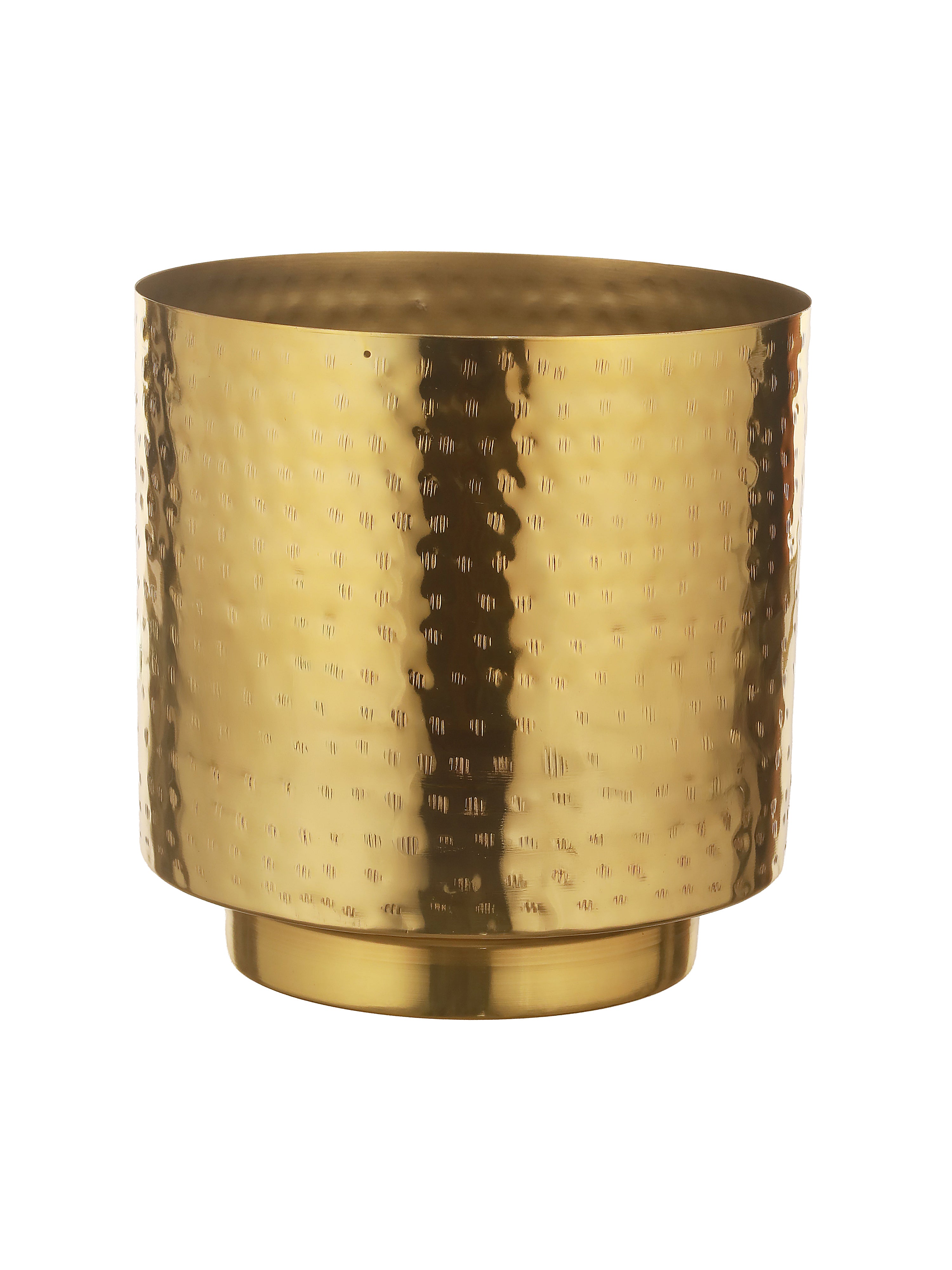 Luxe Gold Metal Planters (Set of 3)