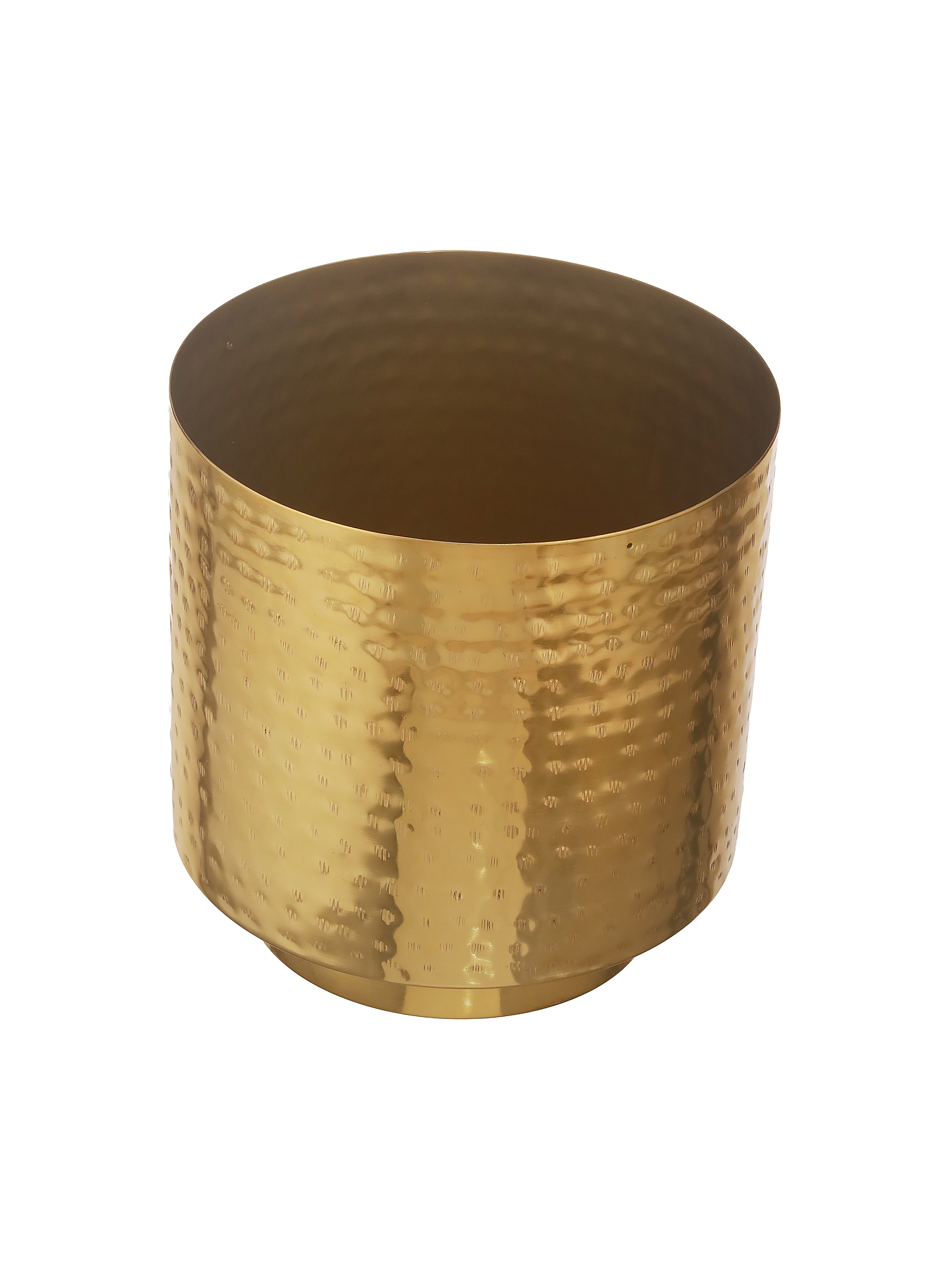 Luxe Gold Metal Planters (Set of 3)