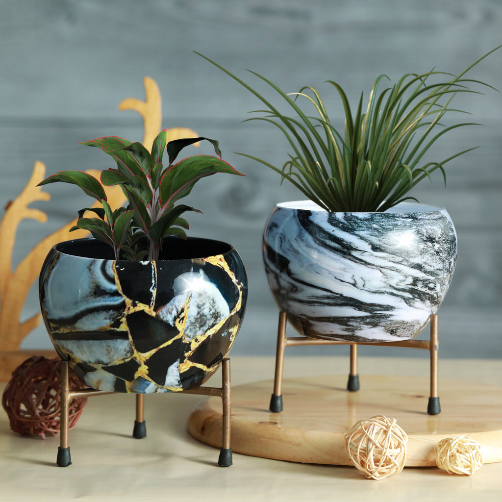Starry Silk Planter - Set Of Two
