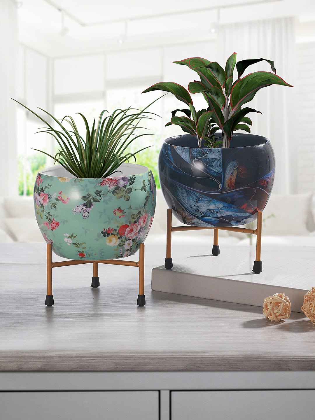 Heaven Blush Planter - Set Of Two