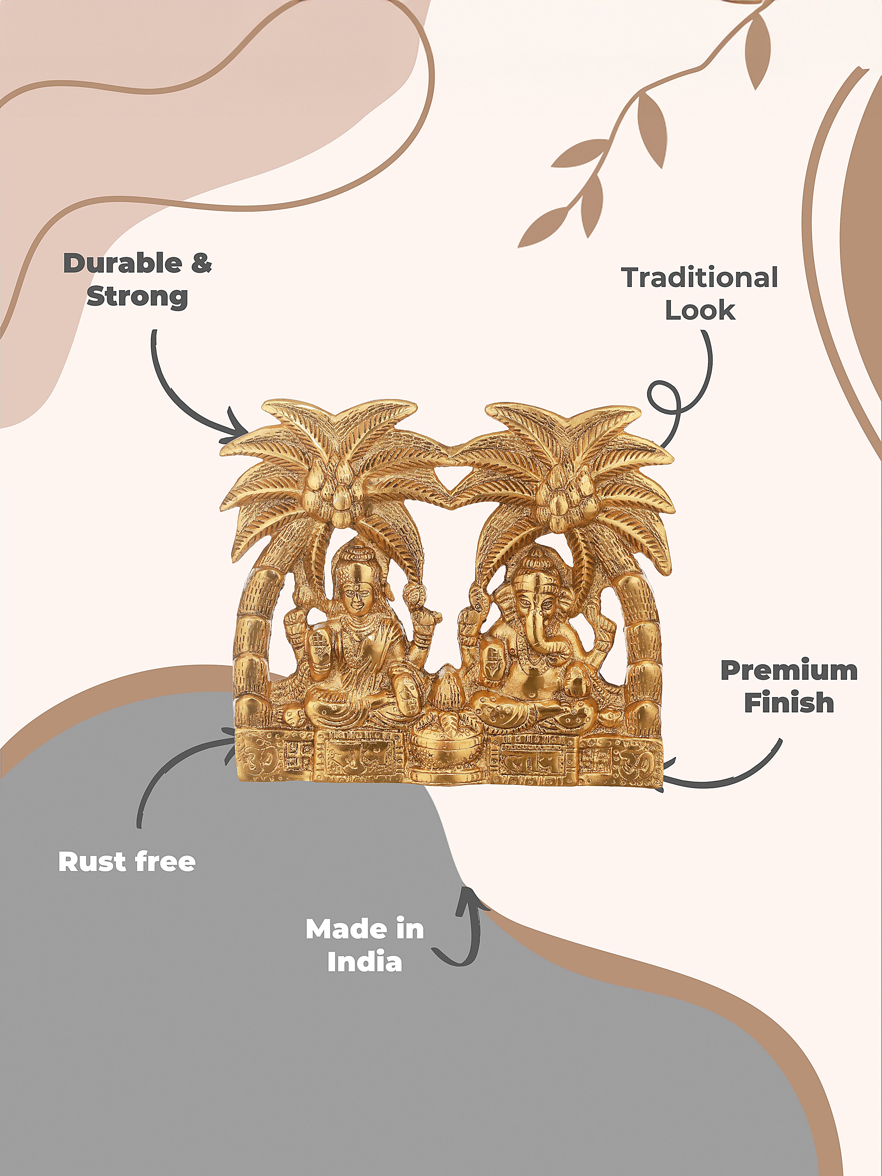 Divine Pair - Laxmi Ganesha Figurine