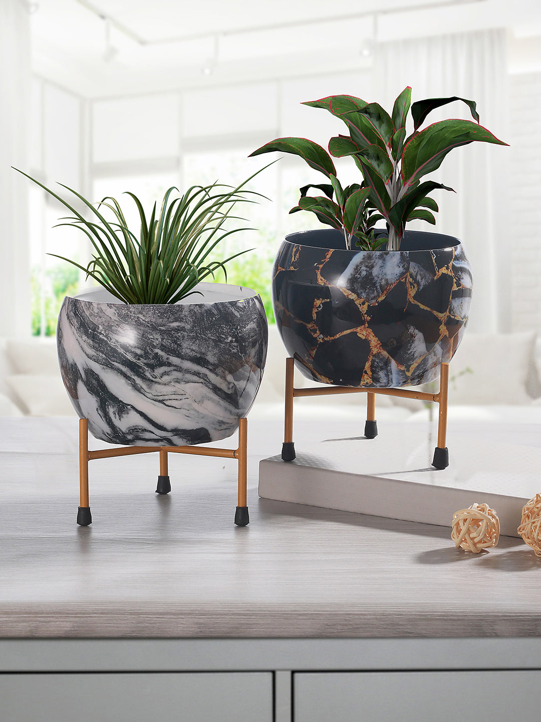 Starry Silk Planter - Set Of Two