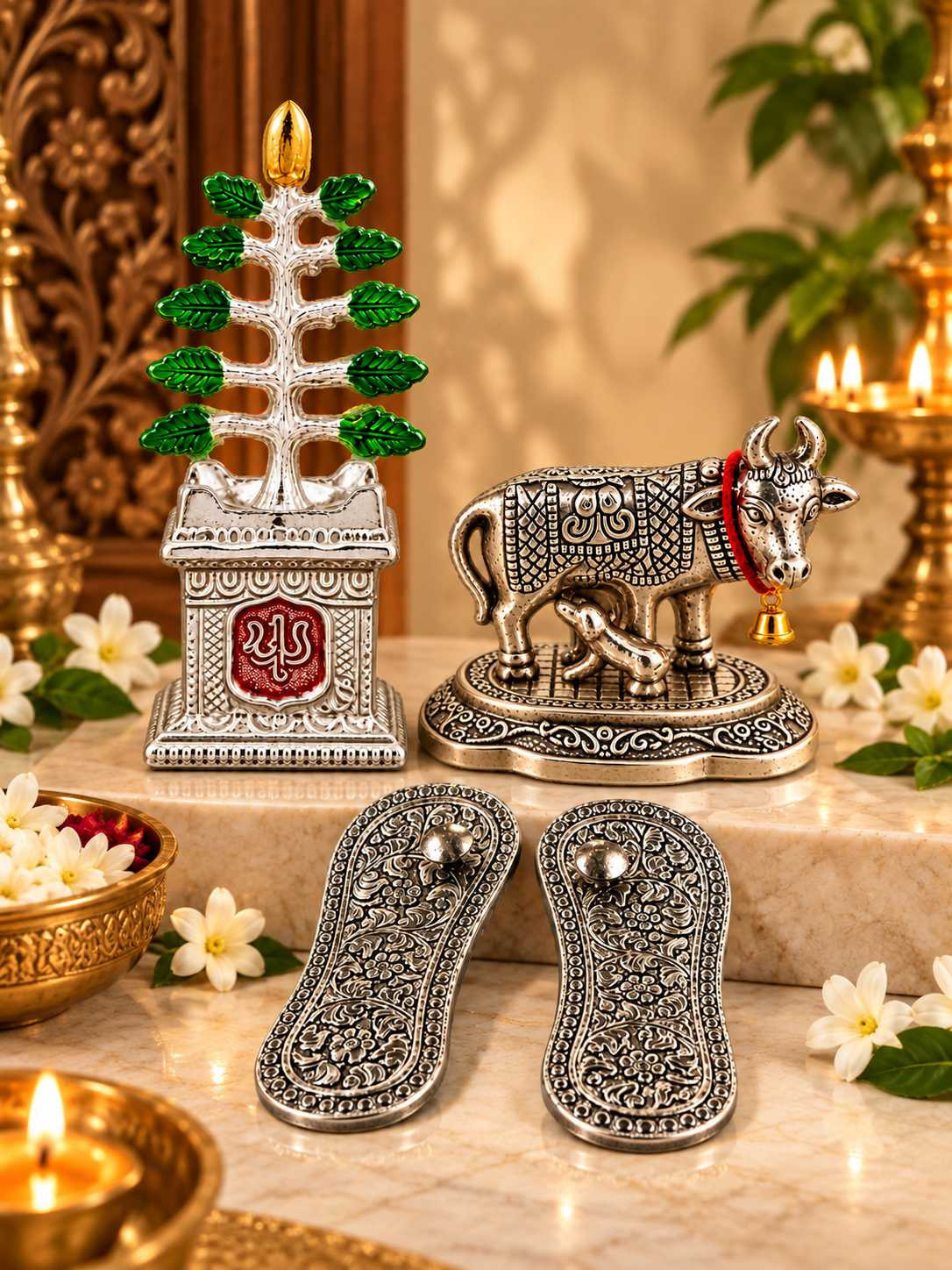 Divya Gau–Tulsi–Charan Heritage Set