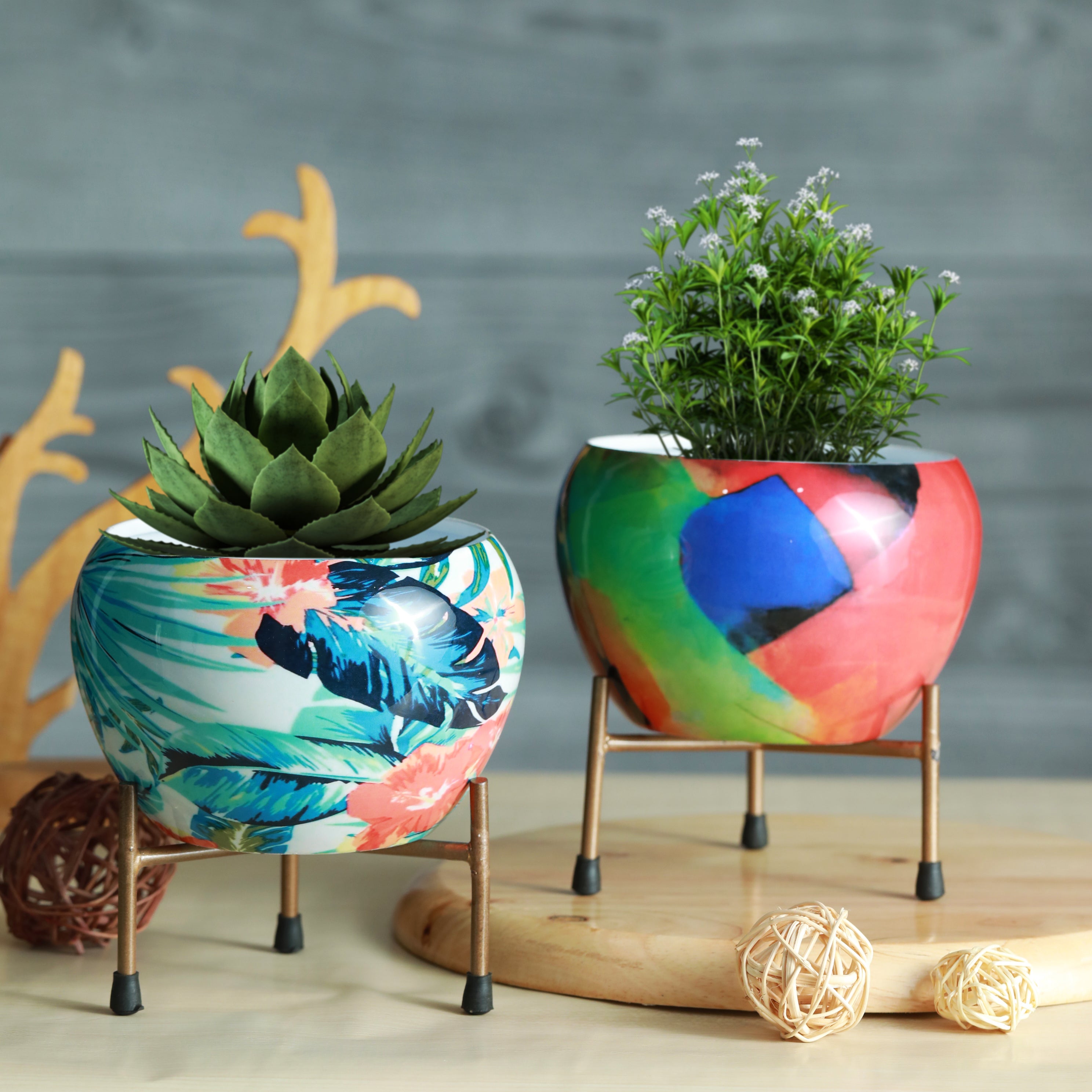Wilma Glow Planter - Set Of Two