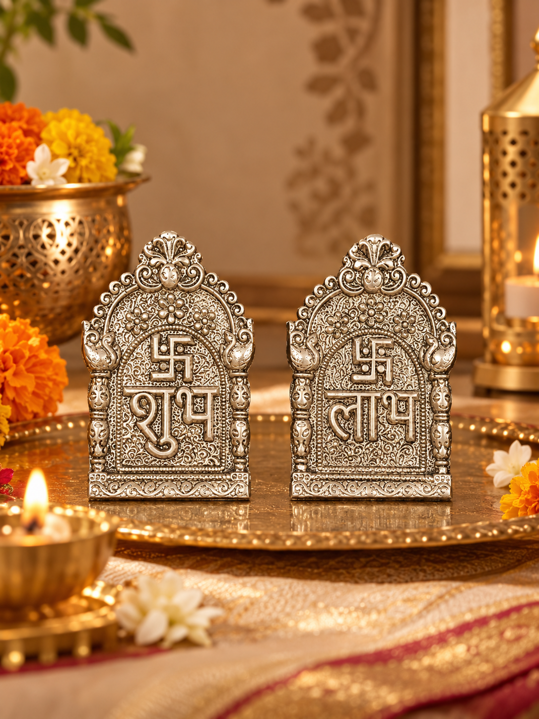 Shubh Labh Heritage Wall Décor Pair