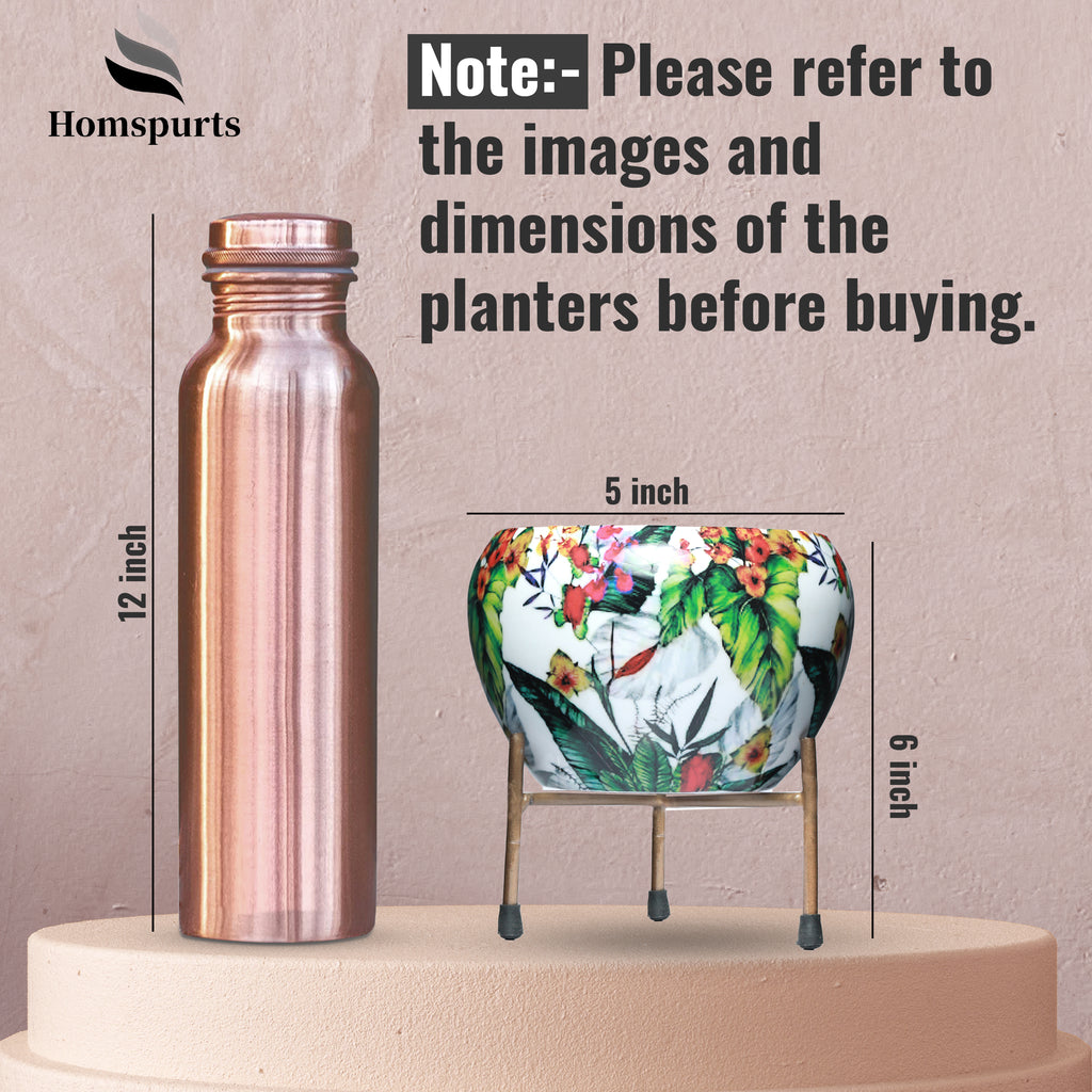 Tropical Tweet Handcrafted Planter With Stand