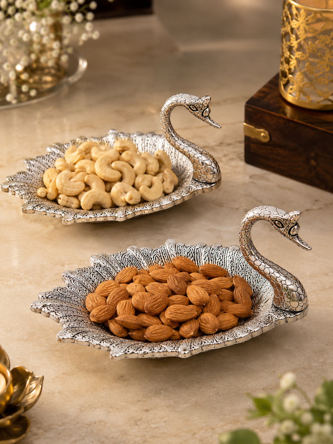 Luxury Swan Serving Trays