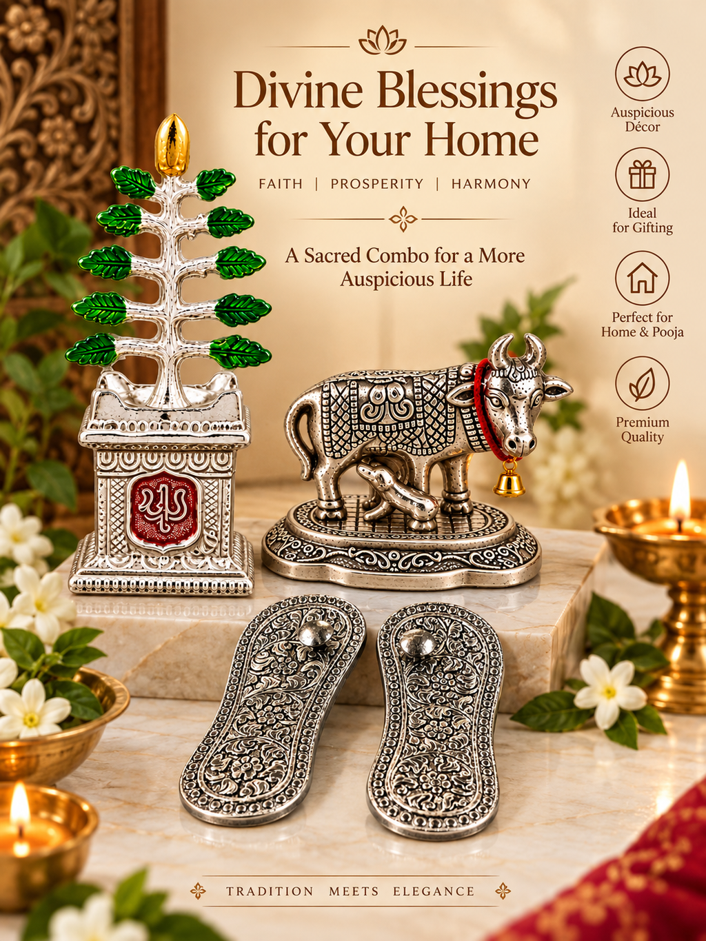 Divya Gau–Tulsi–Charan Heritage Set - Image 2