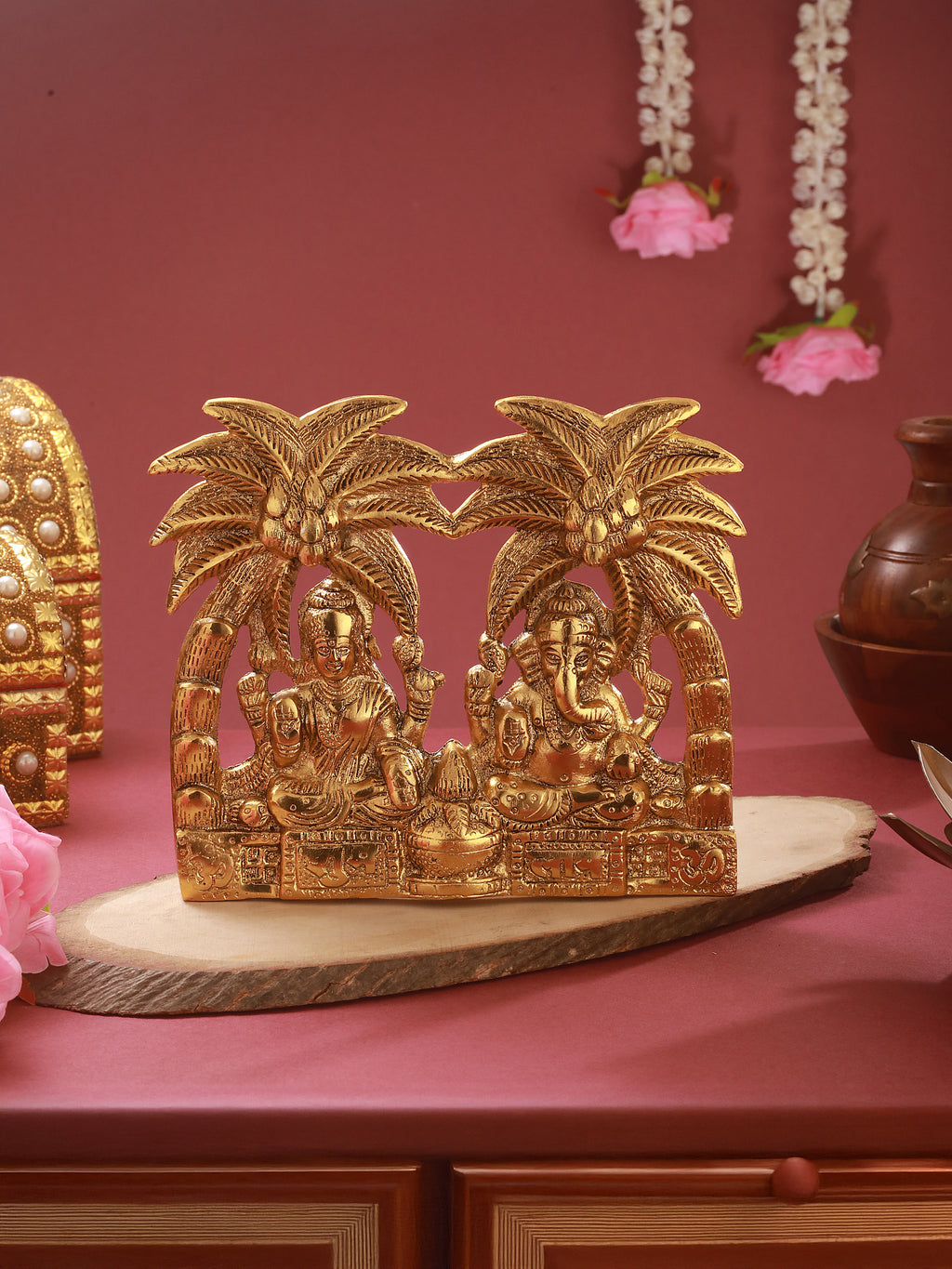 Divine Pair - Laxmi Ganesha Figurine