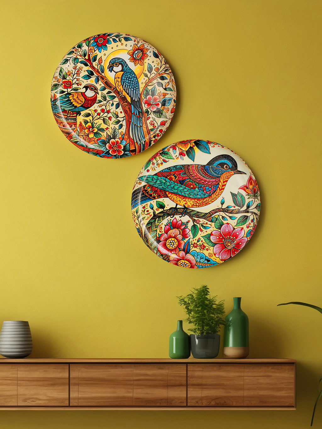 Feathered Friends Wall  Plate-10 inches