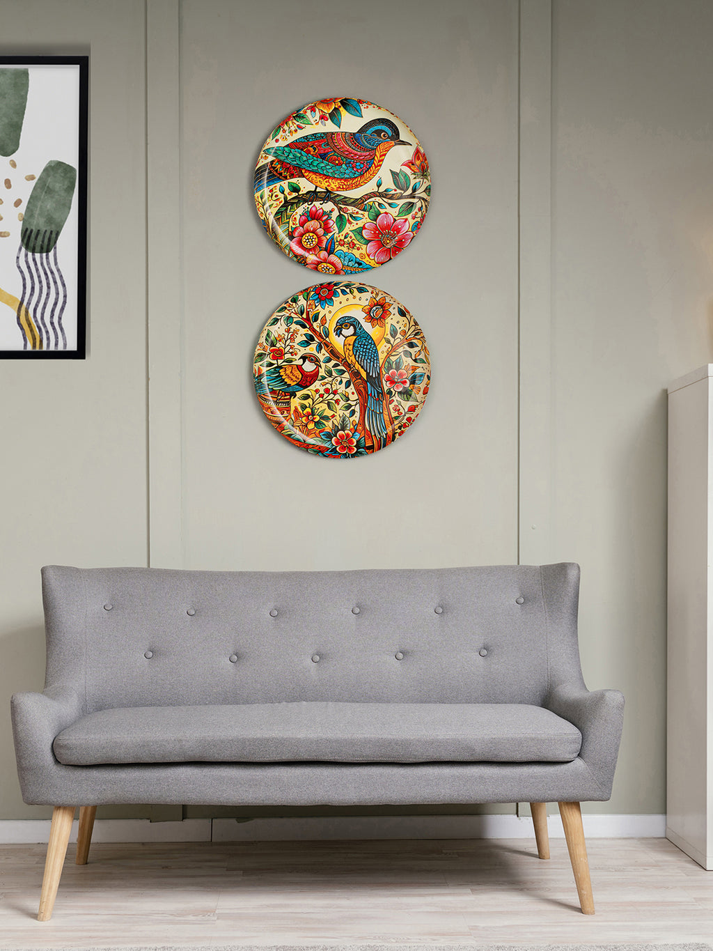 Feathered Friends Wall  Plate-10 inches