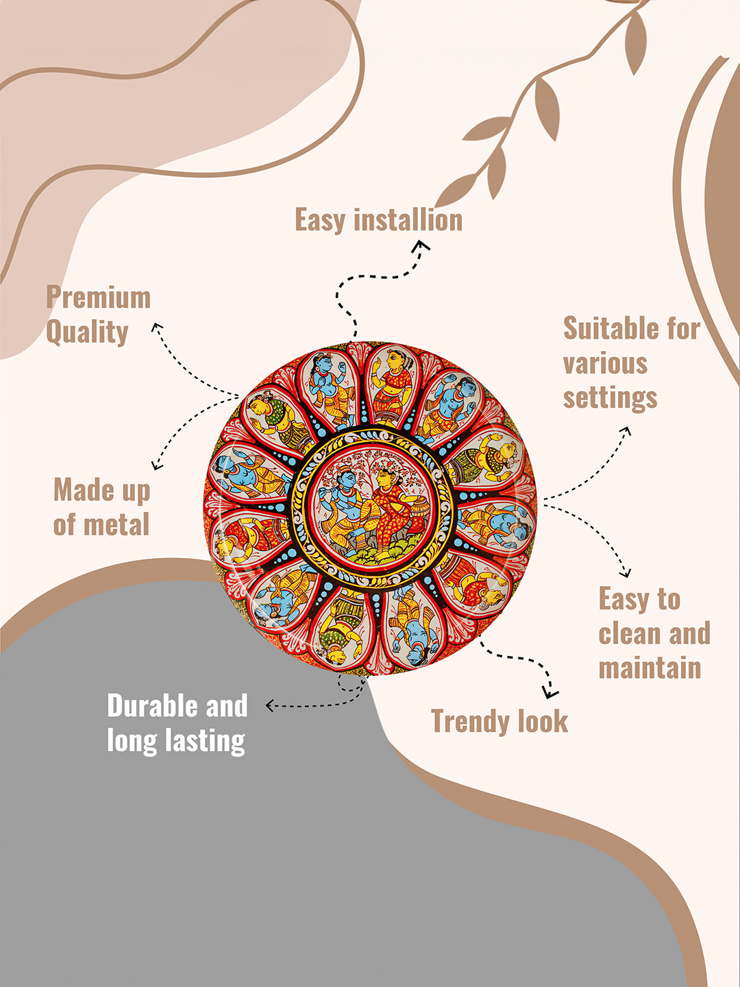Raaslila Wall Art-(10 inches)