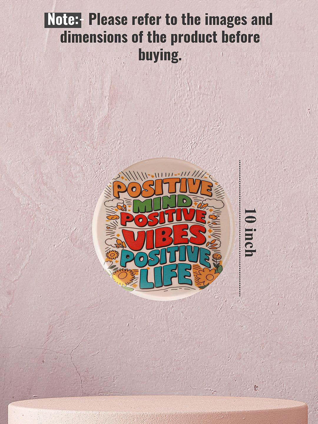 Positive Vibes Wall Décor -10 inches