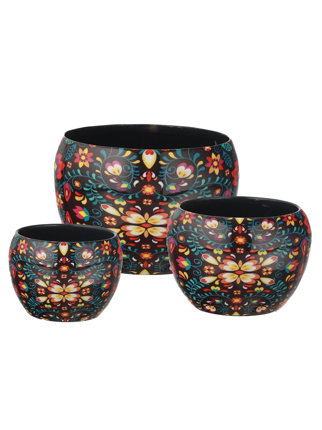 Amidona Ethnic Handcrafted Planter - Set Of Three