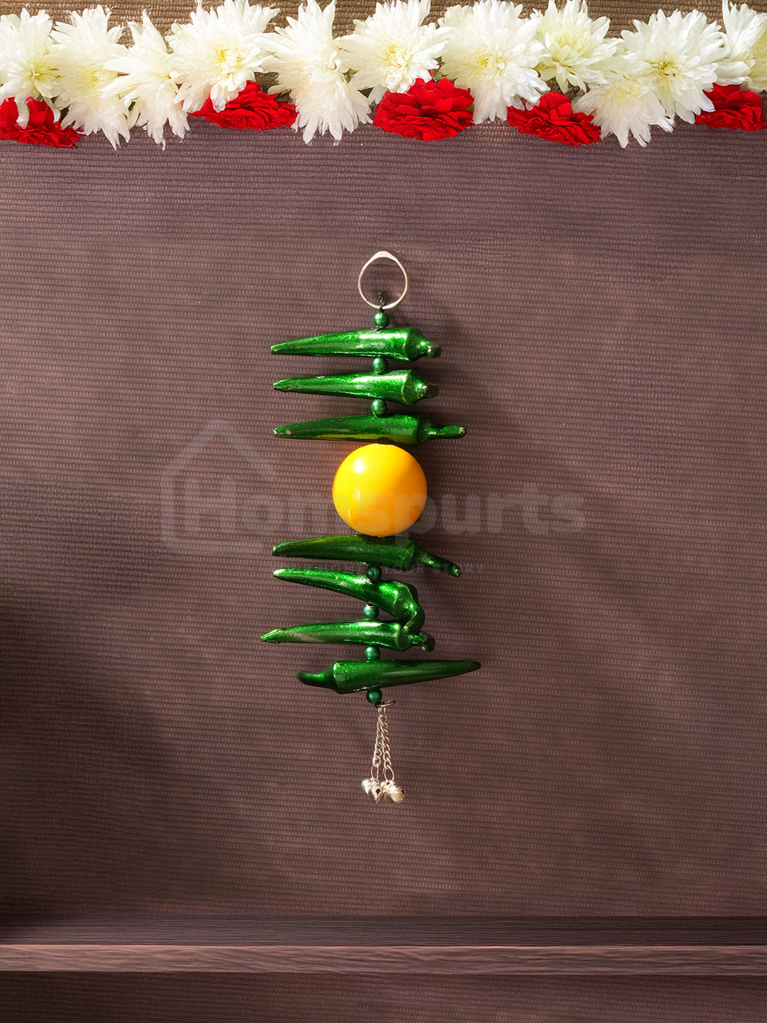 Vintage Lemon Chili Door Hanging for Evil Eye