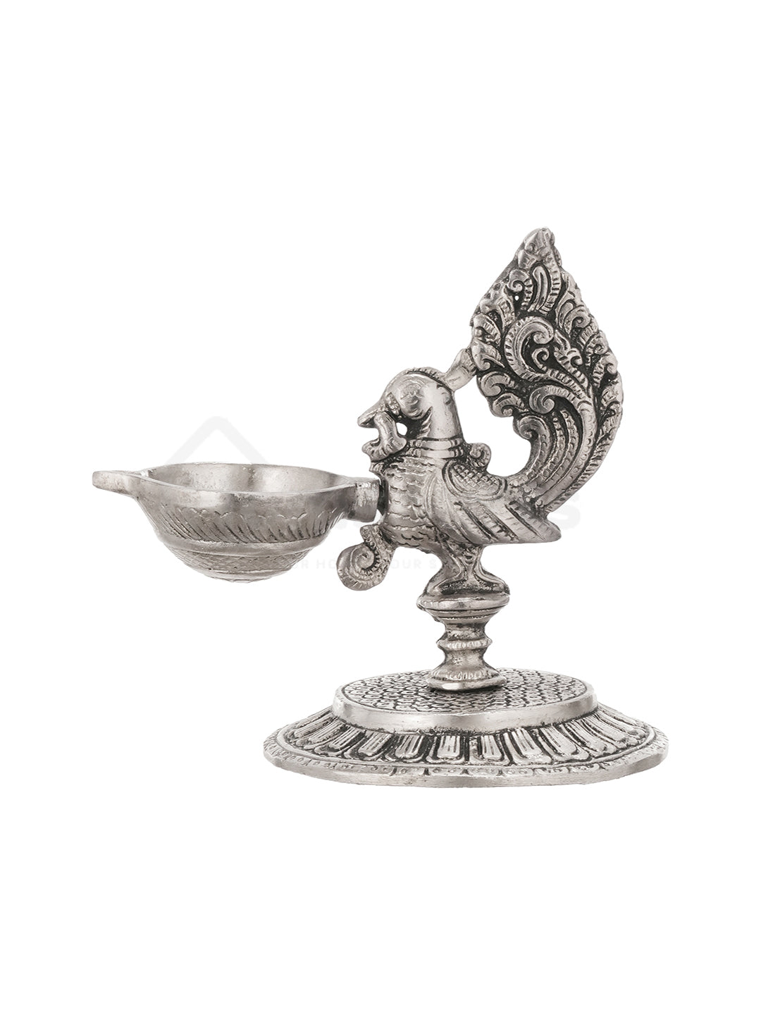 Antique German Silver Peacock Glow