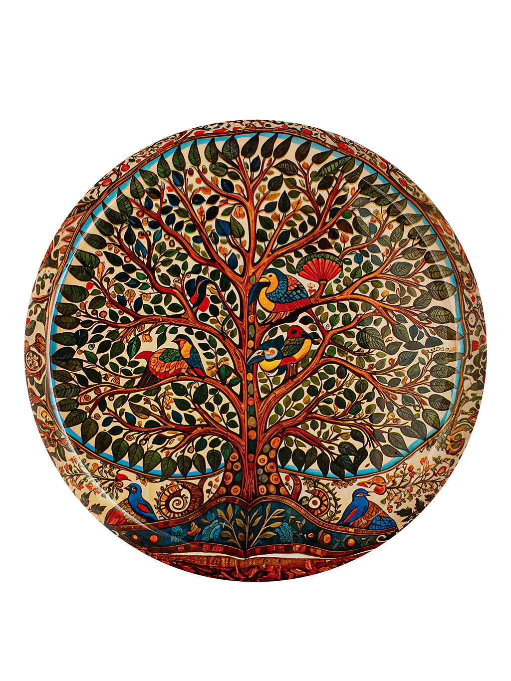 Madhubani Inspired Tree Wall Plate - (10 inches)