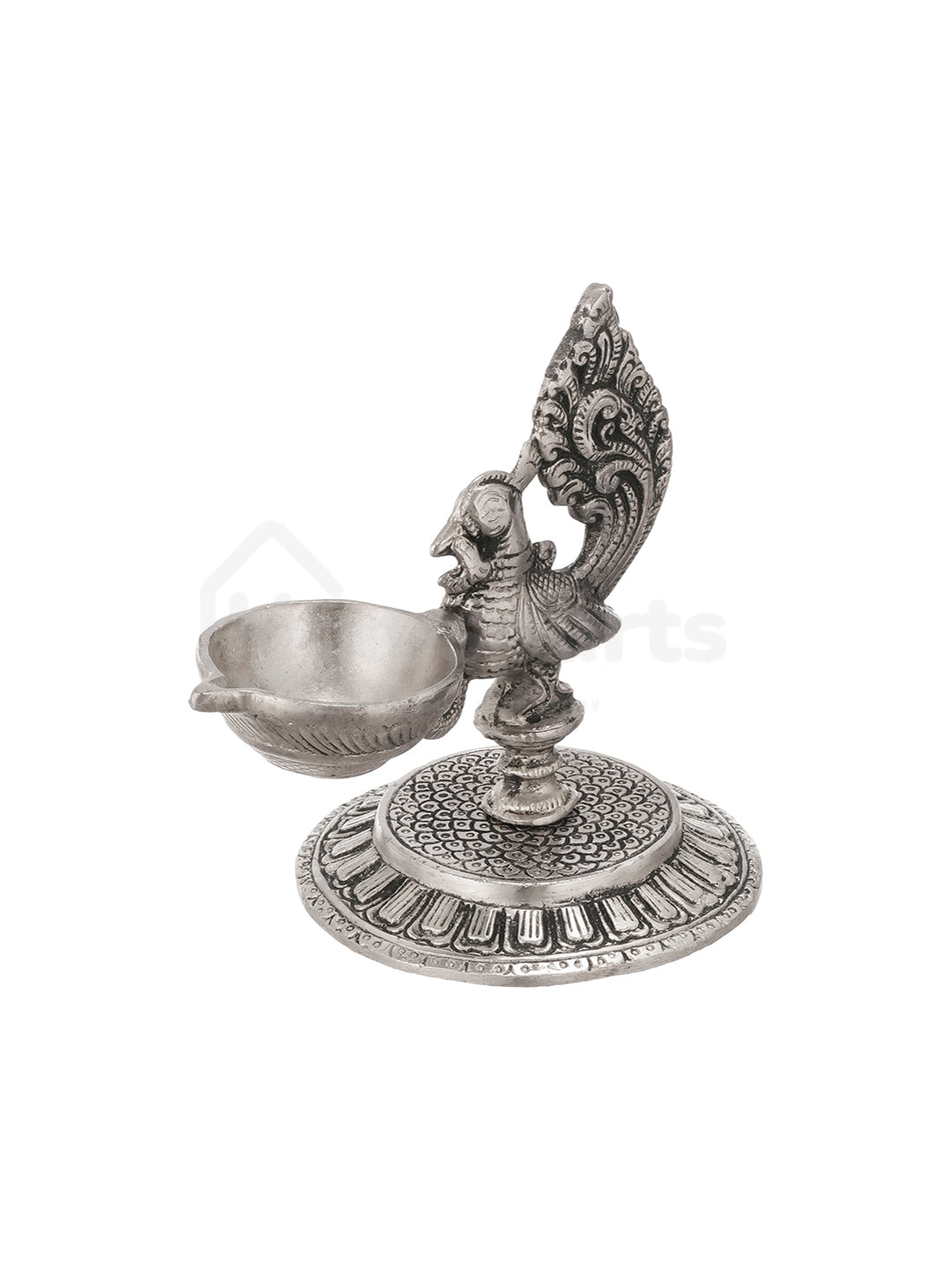 Antique German Silver Peacock Glow