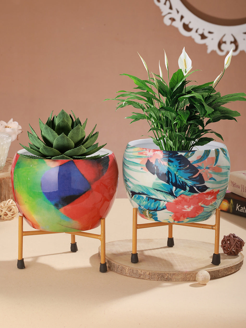 Wilma Glow Planter - Set Of Two