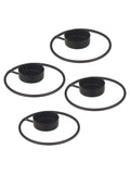 Rustic Radiance Tea Light Candle Holder - Set of 4