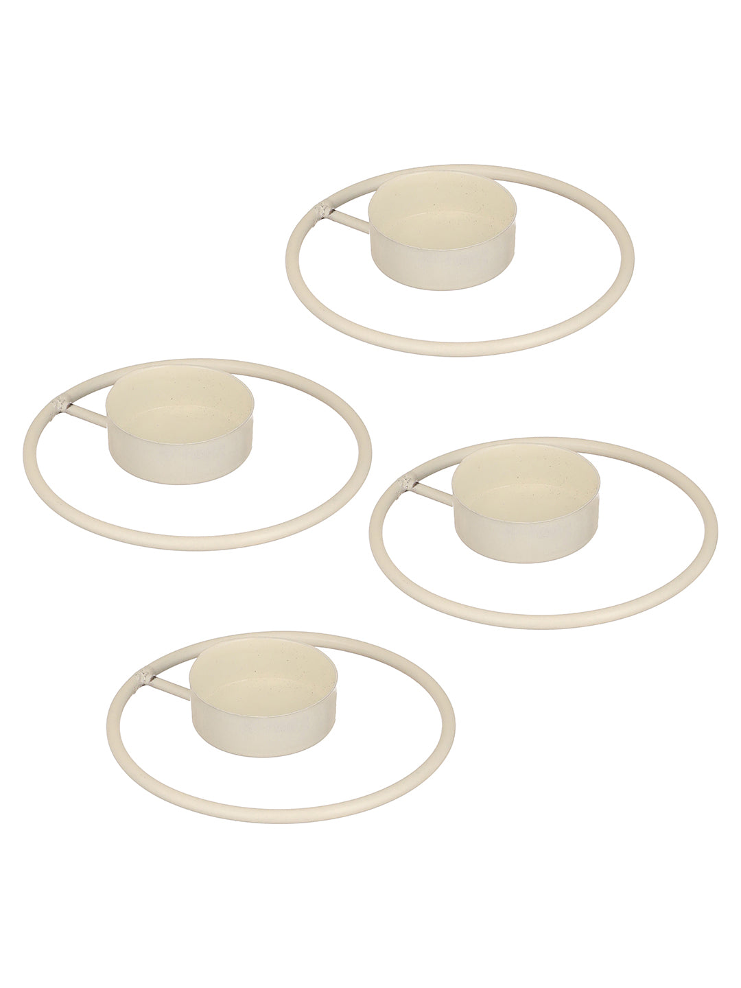 Rustic Radiance Tea Light Candle Holder - Set of 4