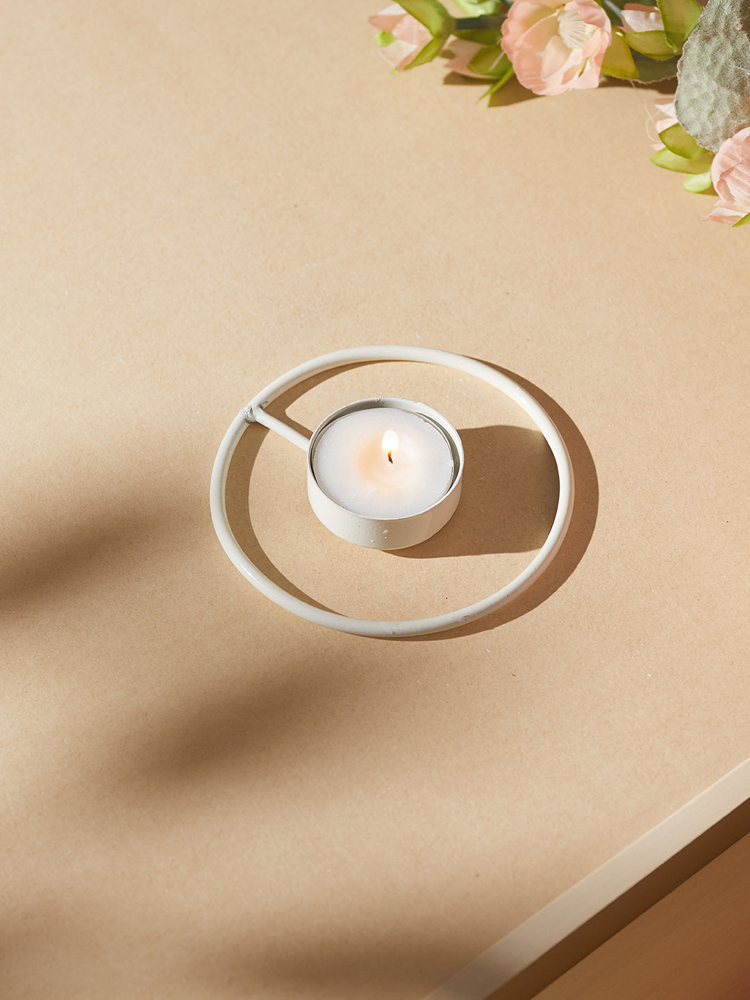 Rustic Radiance Tea Light Candle Holder - Set of 4