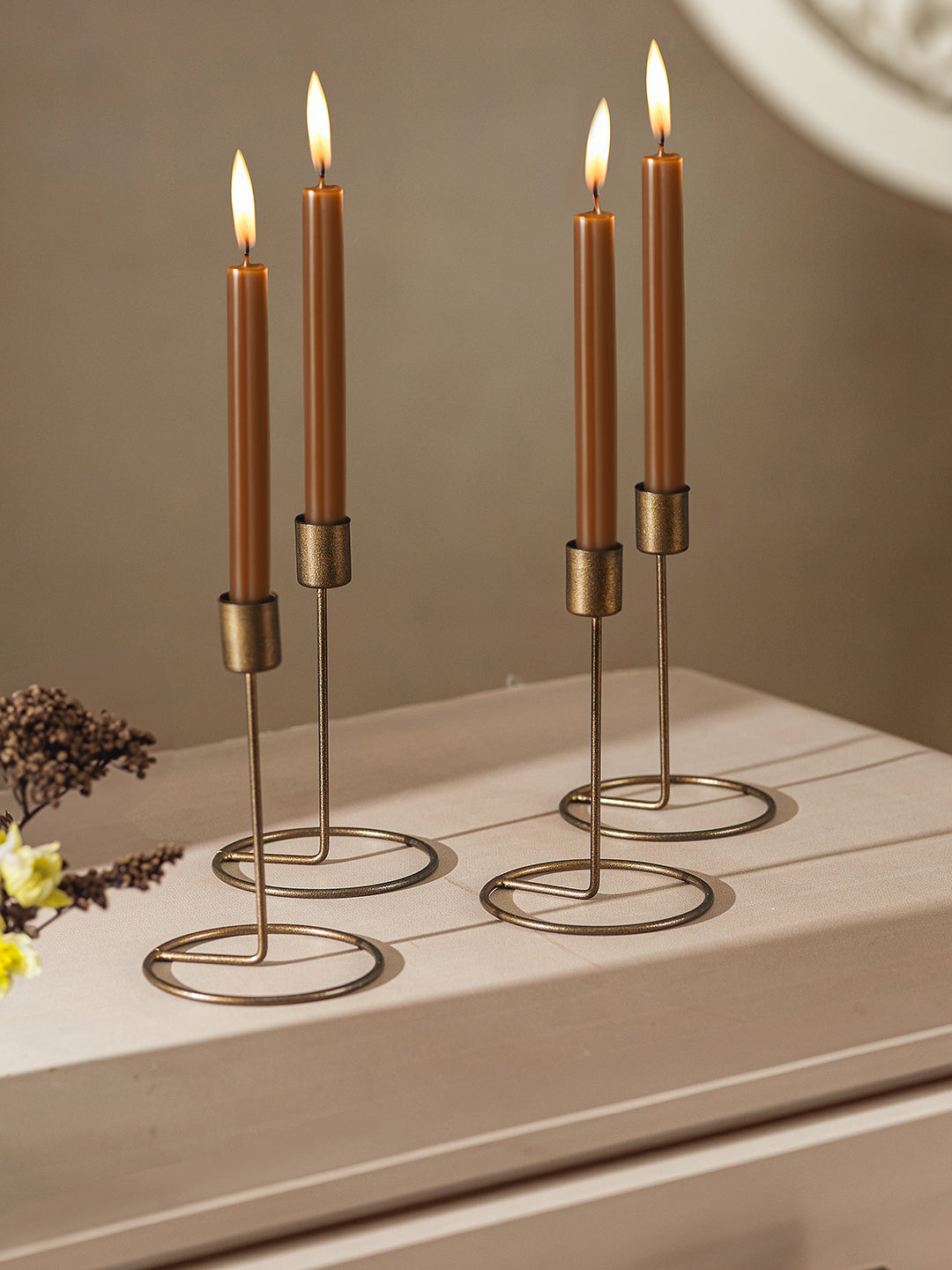 Crafted Gleam Tea Light Candle Holder - Set of 4