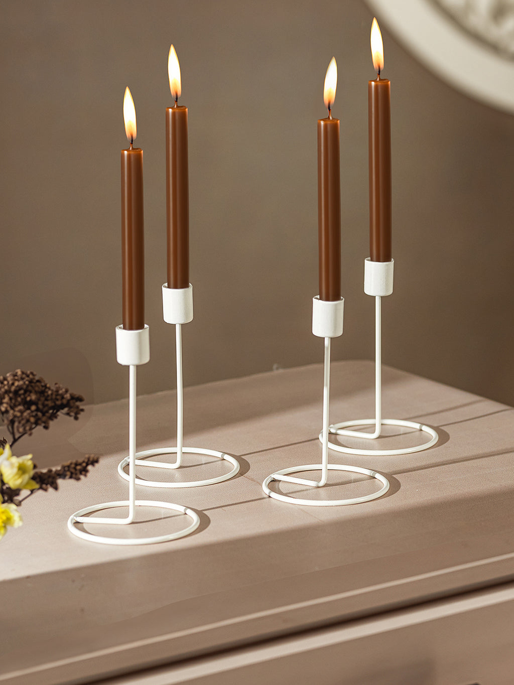 Crafted Gleam Tea Light Candle Holder - Set of 4