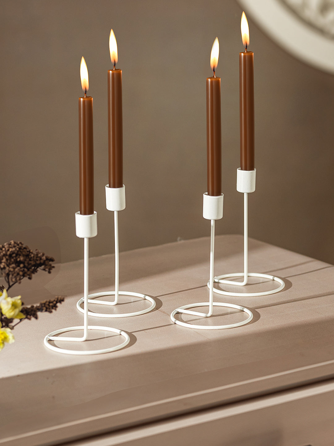 Crafted Gleam Tea Light Candle Holder - Set of 4