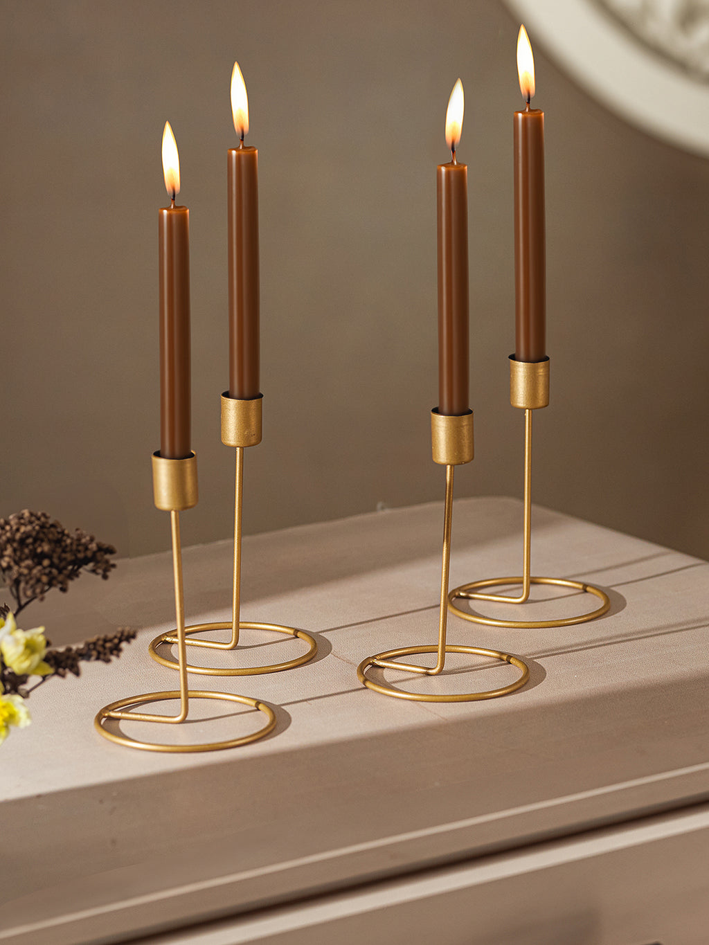 Crafted Gleam Tea Light Candle Holder - Set of 4