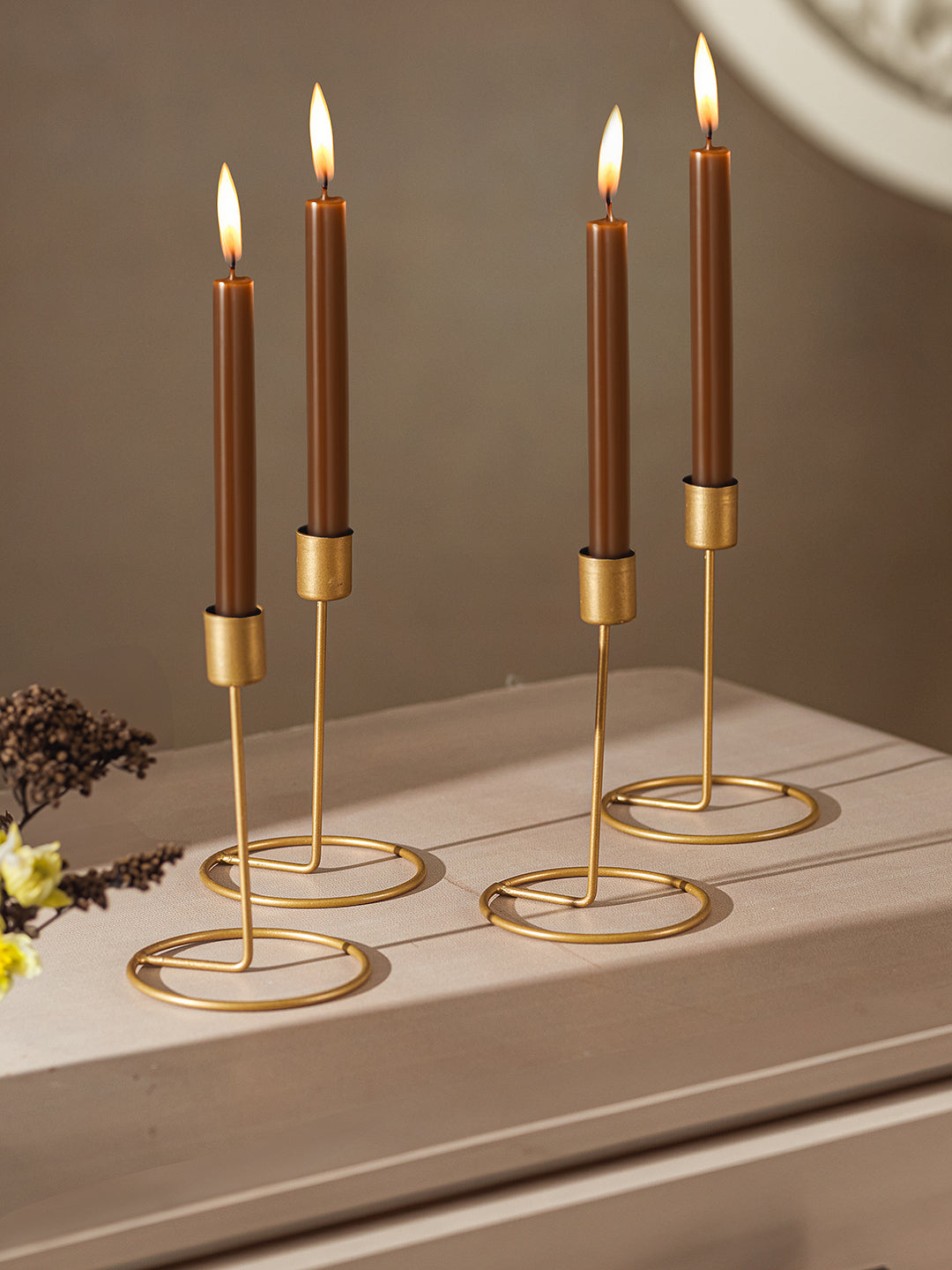 Crafted Gleam Tea Light Candle Holder - Set of 4