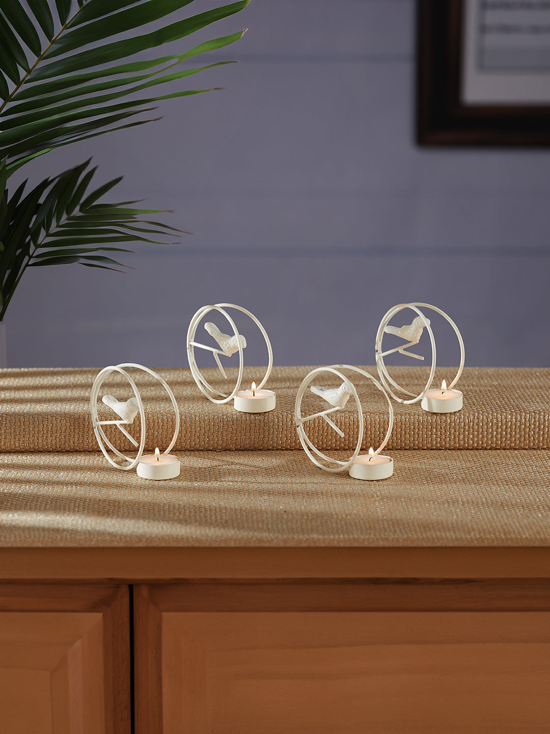 Glow Nest Tea Light Candle Holder - Set of 4