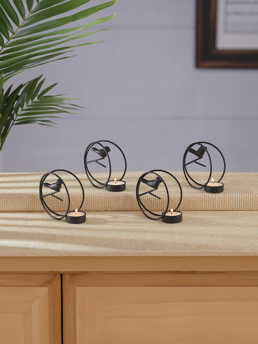 Glow Nest Tea Light Candle Holder - Set of 4