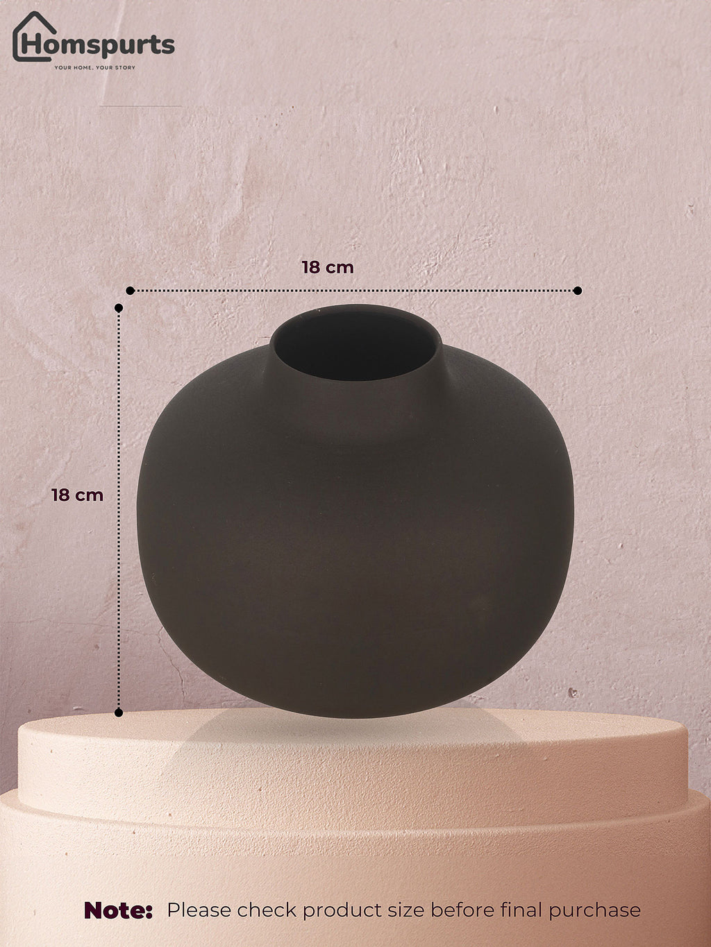 Verda Metal Vase