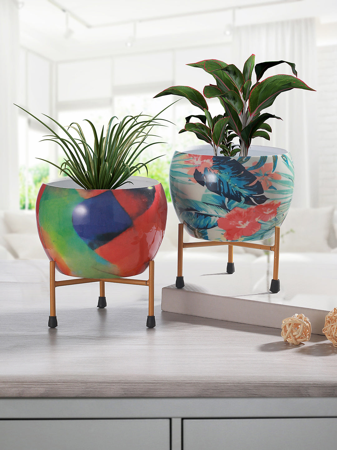 Wilma Glow Planter - Set Of Two