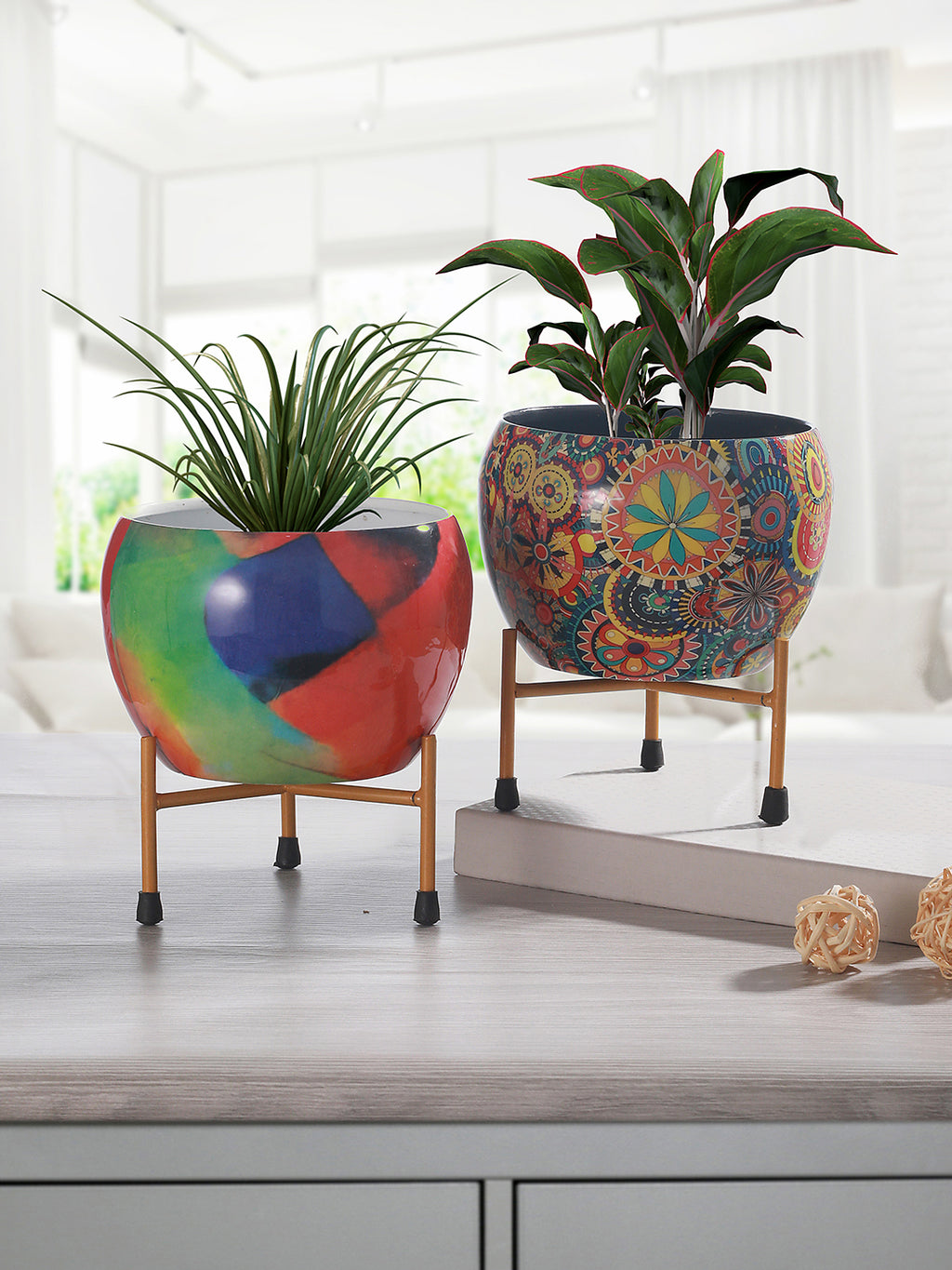 Royale Ethnic Handcrafted Planter With Stand